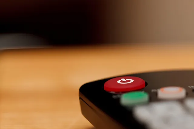 black, button, communication, control, controller, device, infrared, macro, object, off, play, power, push, red, remote, switch, technology, television, wireless, television, television, television, television, television. Film and television review fact-check checklist
