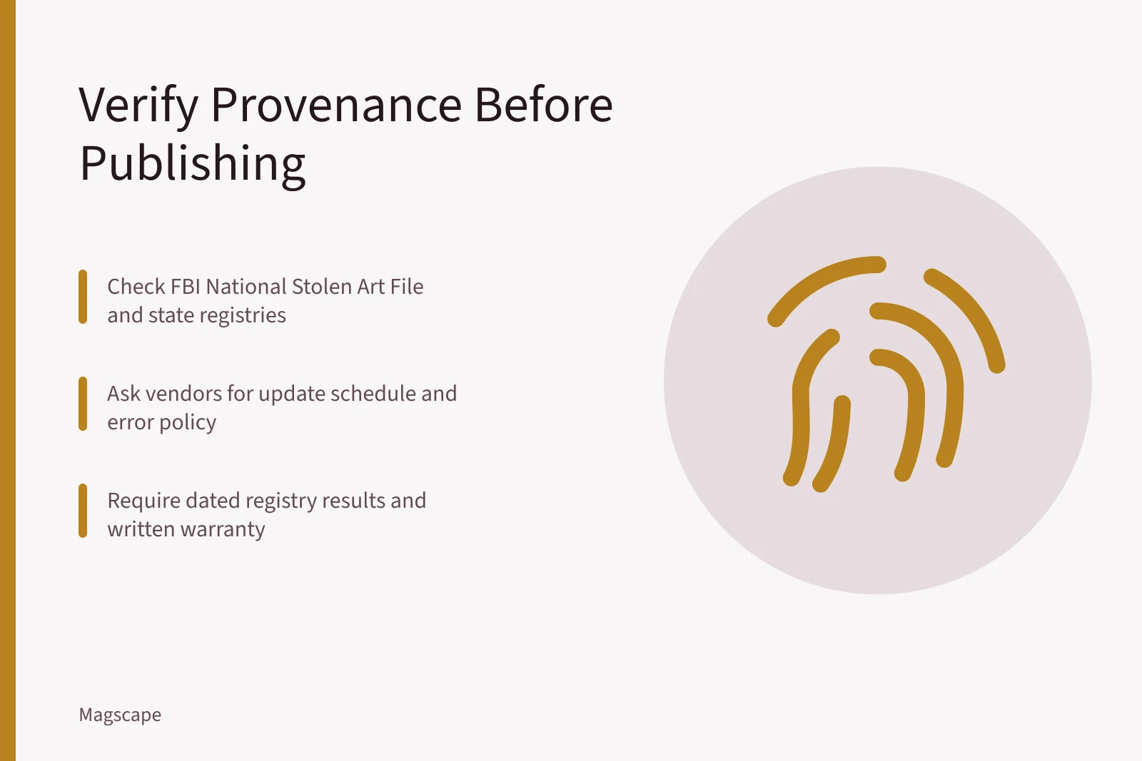 Checklist for verifying painting provenance before publication. How to Verify a Painting’s Provenance Before You Publish a Review