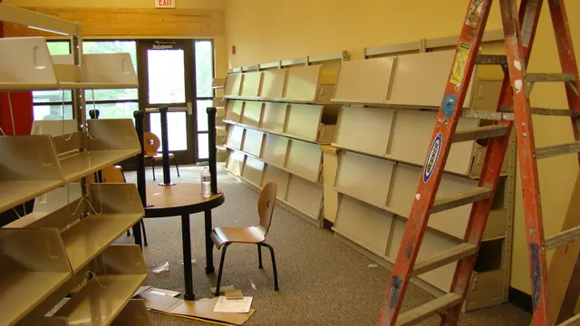 Magazine racks in Children's area (3654368526). Music coverage forms compared: review, feature, interview and live report