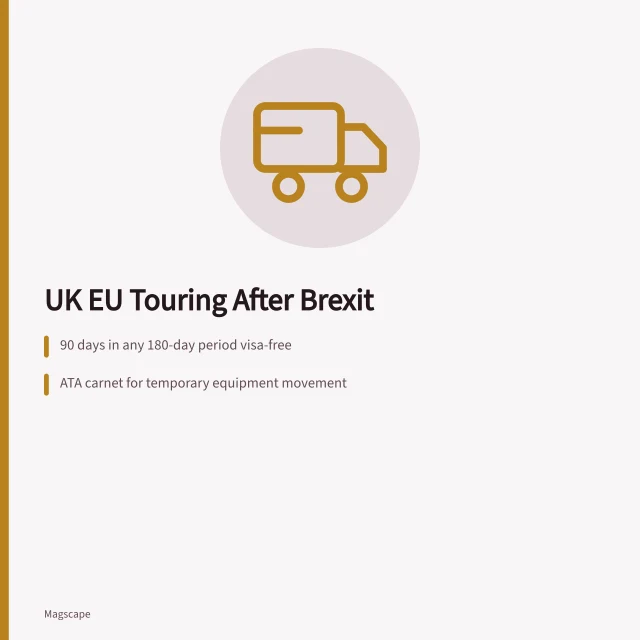 Card on UK EU touring visas, ATA carnets and cabotage limits. Cross-border arts coverage, UK and EU touring after Brexit and creative industries visas